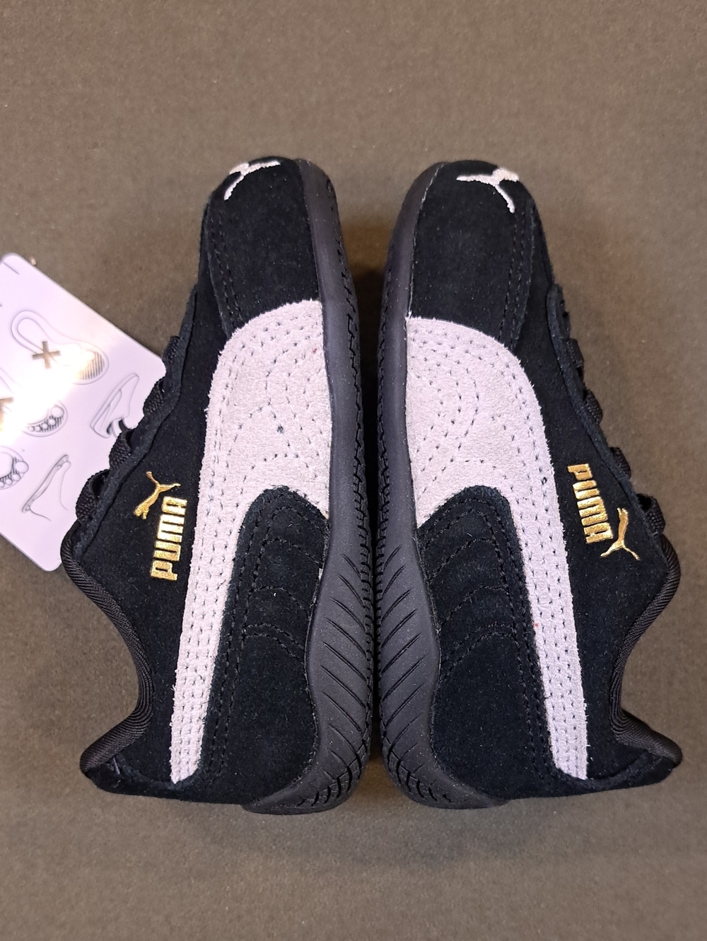 PUMA Speedcat AC Toddler Sneaker - Color: Black / White - Size: Toddler 5C - Picture 7 of 10
